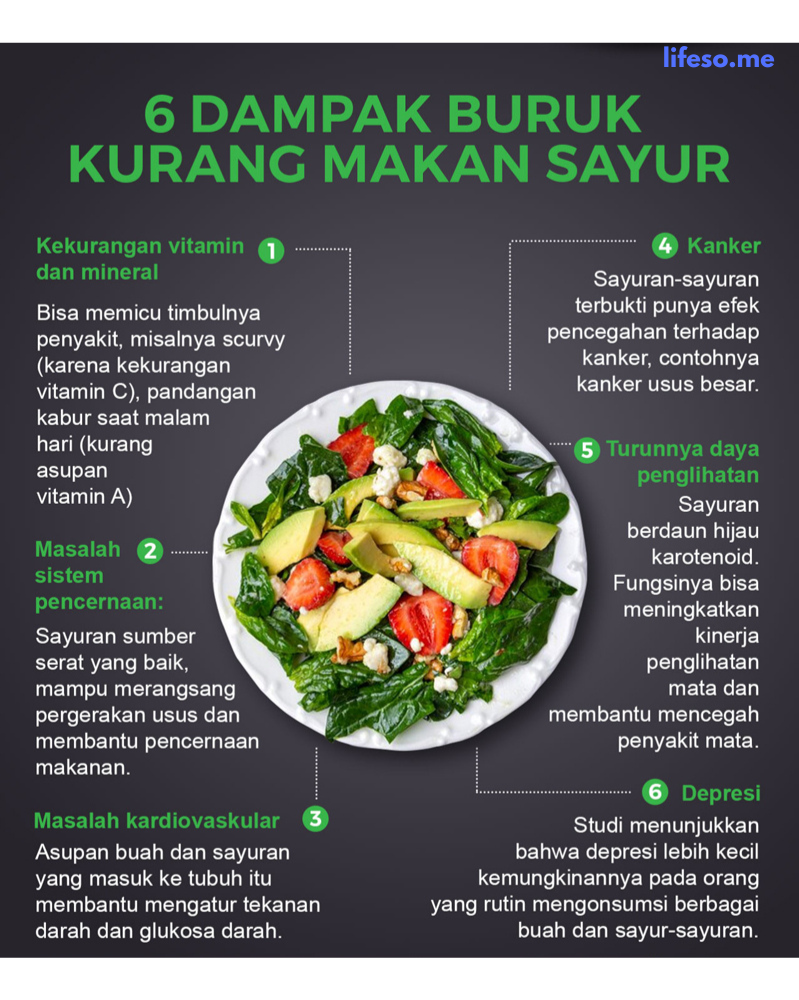 7 Manfaat Konsumsi Buah dan Sayur Setiap Hari Berikut 6 Dampak Negatif Nya
