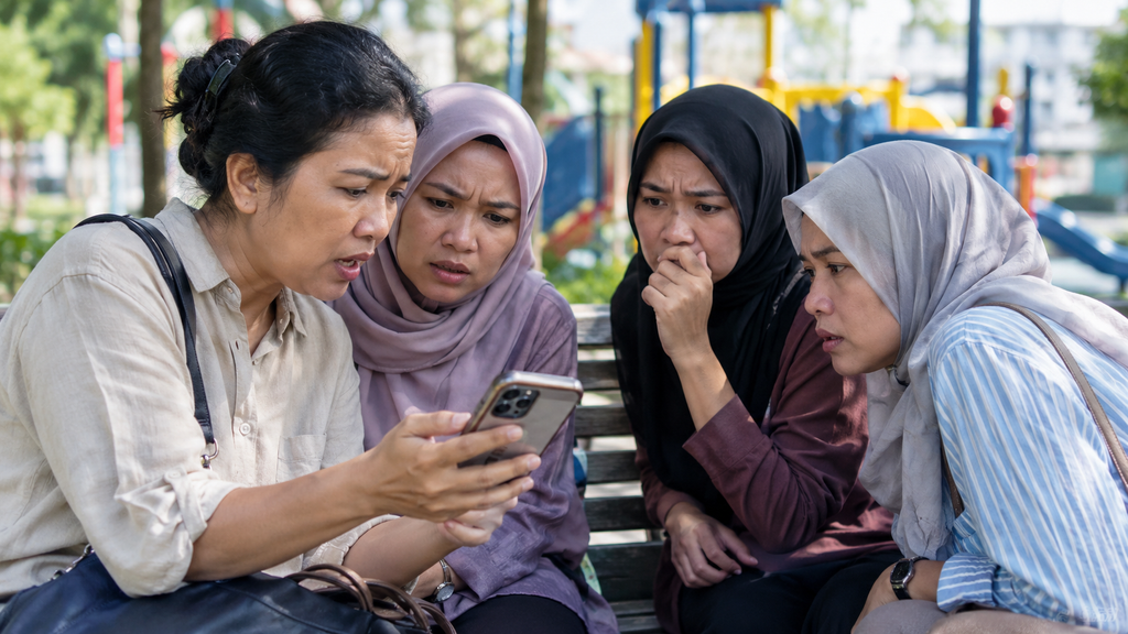 Hoaks Imunisasi Masuk Terbanyak dari 2.600 Hoaks, Picu Ragu Orang Tua 5 Orang tua berdiskusi dengan khawatir akibat paparan informasi hoaks terkait imunisasi.